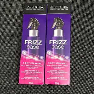 NEW 🆕 Lot of two John Frieda Frizz Ease Heat Protectant Spray